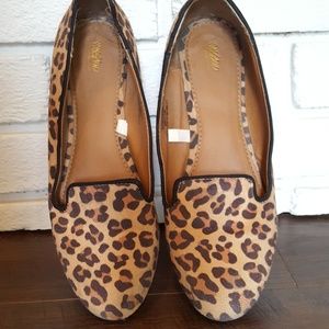 MOSSIMO leopard print loafer flats